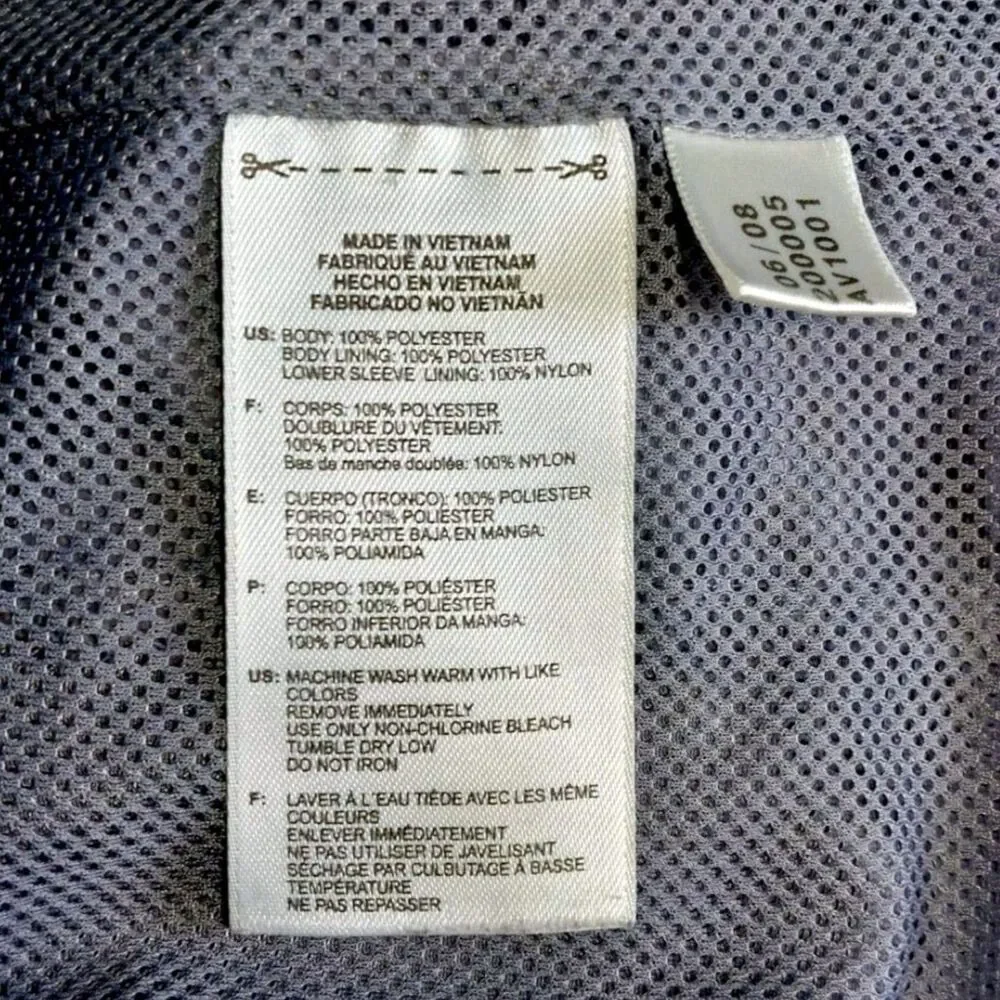 VTG Y2K Adidas CLIMALITE Track Jacket Windbreaker Full Zip Gray Blue AV1001 - XL - Picture 4 of 8